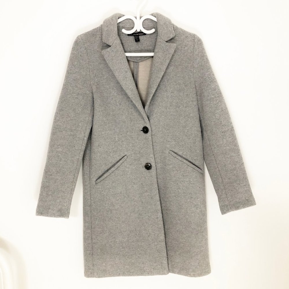 Zara TRF Outerwear Super Soft Coat in Light Grey - Picture 4 of 10